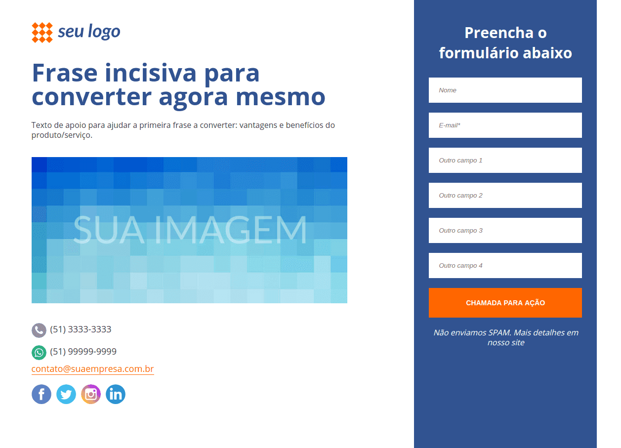 Template Promocional